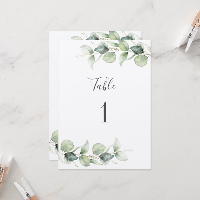 Eucalyptus Greenery Quadro Caseiro Número 1 Sentad (Frente/Verso In Situ)