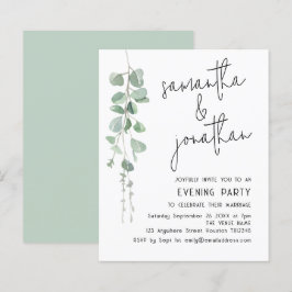 Eucalyptus Informal Wedding Noite Convidar