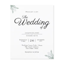 Eucalyptus Invitation Flyer
