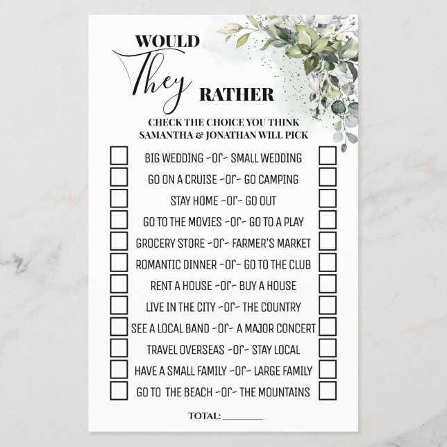 Eucalyptus Iriam Preferencialmente Cartão De Jogo  (Frente)