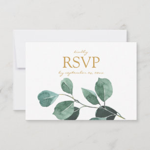 Eucalyptus Leaf com opções de refeições RSVP C