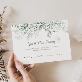 Eucalyptus minimalista adivinha quantos cartões de