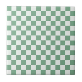 Eucalyptus mist checkerboard pattern