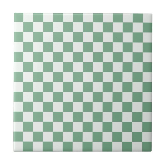Eucalyptus mist checkerboard pattern (Frente)