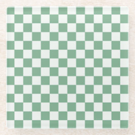 Eucalyptus mist checkerboard pattern