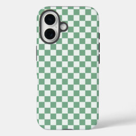 Eucalyptus mist checkerboard pattern