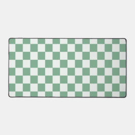 Eucalyptus mist checkerboard pattern