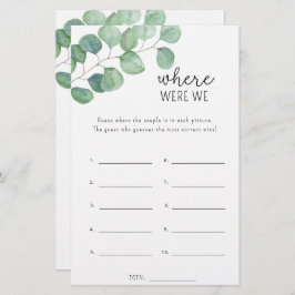 Eucalyptus - Onde estávamos no jogo do chá de pane