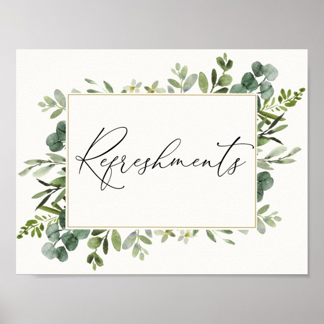 Eucalyptus Refreshments Poster (Frente)