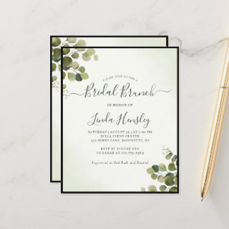 Eucalyptus Rustic Deixa O Orçamento Bridal Brunch