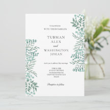 Eucalyptus Rustic Greenery Weding Convite