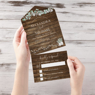 Eucalyptus Rustic WedString Lights RSVP