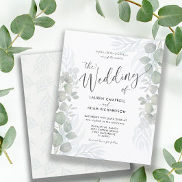 Eucalyptus Sage Convite para Casamento Verde