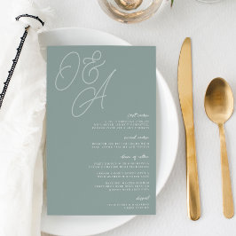 Eucalyptus | Script Watermark Monograma Wedding