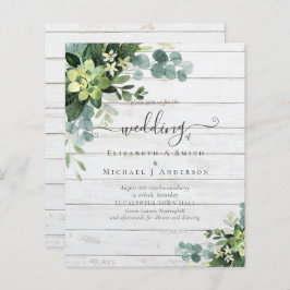 Eucalyptus Wedding Watercolor Vergy Convites