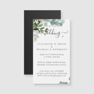 Eucalyptus Wedding Watercolor Vergy Convites