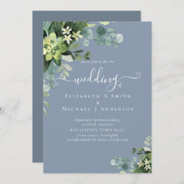 Eucalyptus Wedding Watercolor Vergy Convites