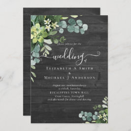 Eucalyptus Wedding Watercolor Vergy Convites
