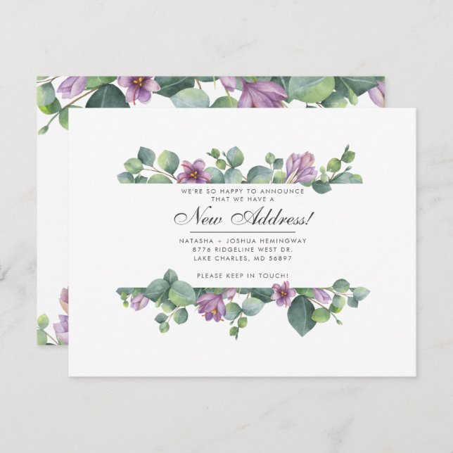 Eucalyptus Weve Moveu Novo Endereço Movimento Botâ (Frente/Verso)