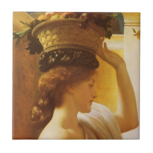 Eucharis - Menina com uma Cesta de Frutas por Leig
