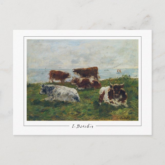 Eugène Boudin #174-2 - Cartão Postal de Arte (Frente)