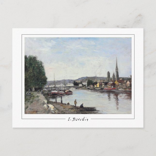 Eugène Boudin #26-2 - Cartão Postal de Arte (Frente)