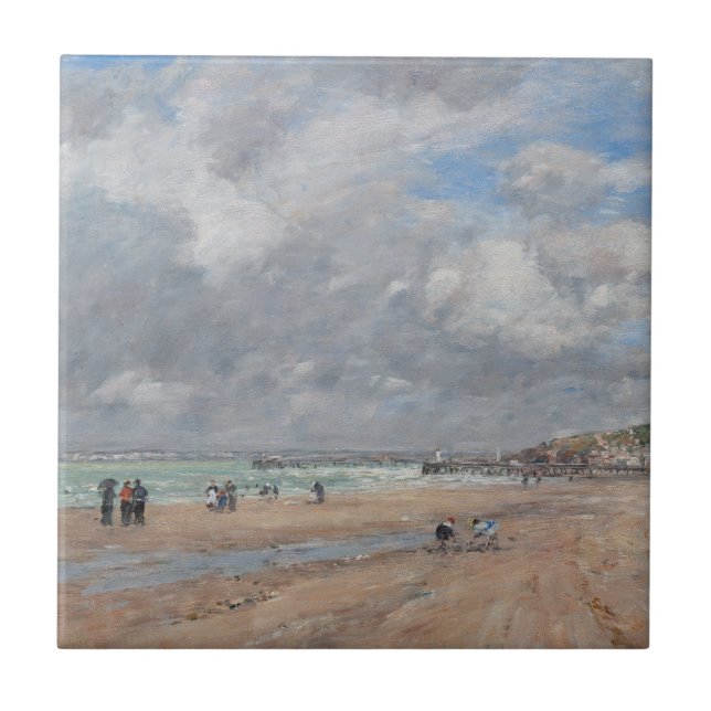 Eugene Boudin - A praia em Deauville (Frente)
