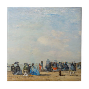 Eugene Boudin - Encontro na praia