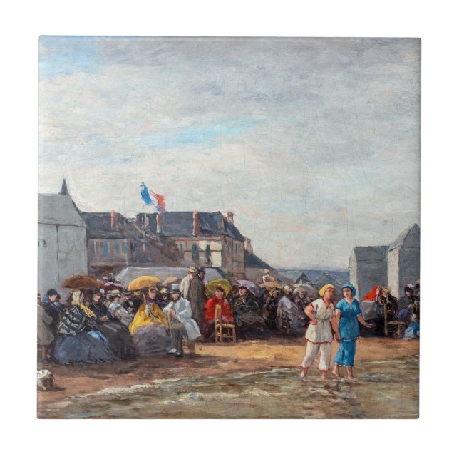 Eugene Boudin - Hora do banho em Trouville (Frente)