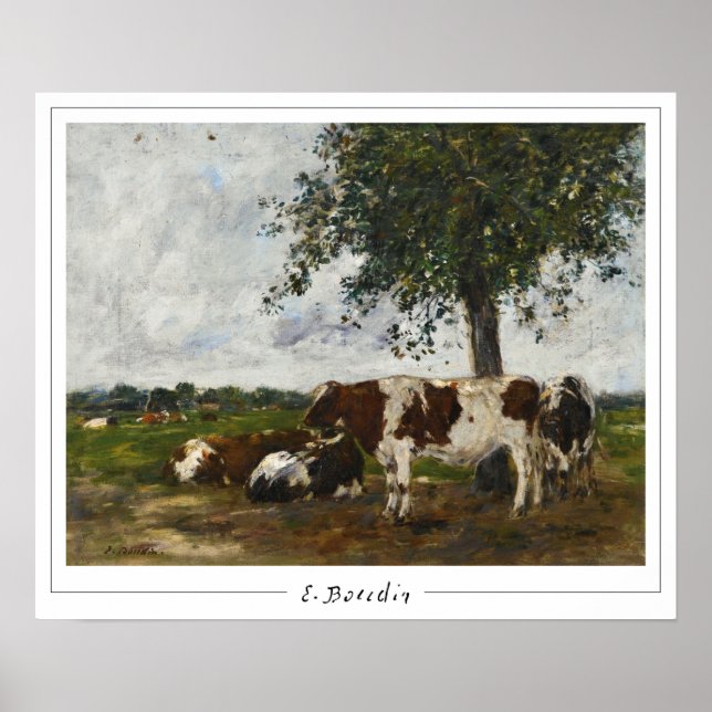 Eugène Boudin Zedign Art Poster nº 25-2 (Frente)