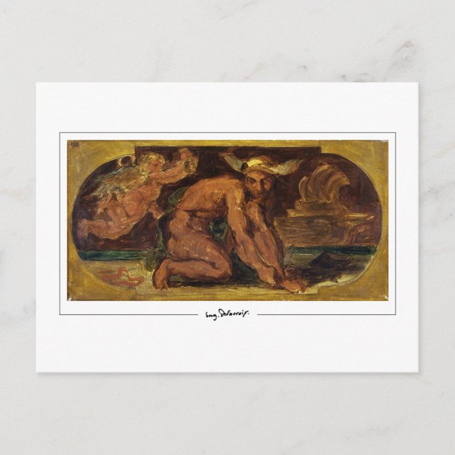 Eugène Delacroix #720 - Cartão Postal de Arte Fina (Frente)
