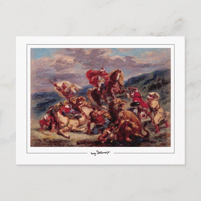 Eugène Delacroix #97 - Cartão Postal de Arte (Frente)