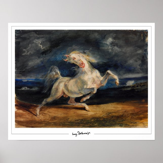 Eugène Delacroix Zedign Art Poster #175 (Frente)