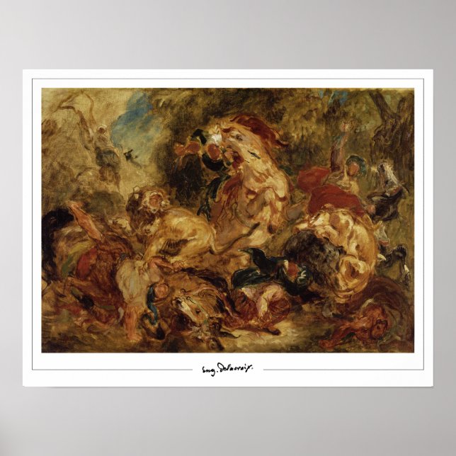 Eugène Delacroix Zedign Art Poster nº 11 (Frente)