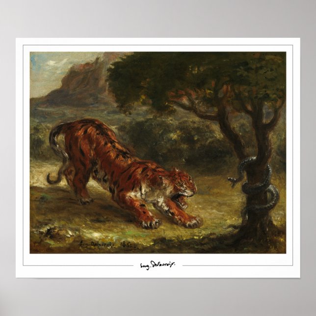 Eugène Delacroix Zedign Art Poster nº 16 (Frente)