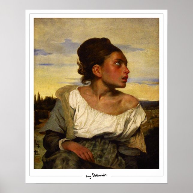 Eugène Delacroix Zedign Art Poster nº 199 (Frente)