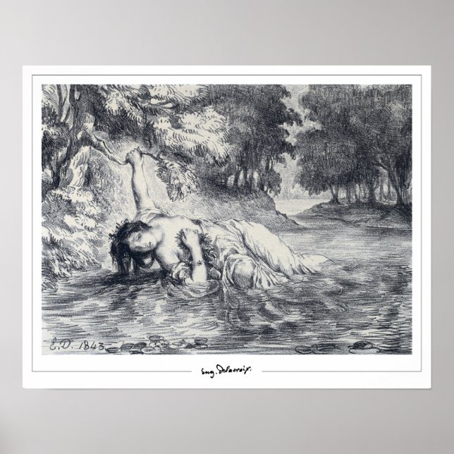 Eugène Delacroix Zedign Art Poster nº 245 (Frente)