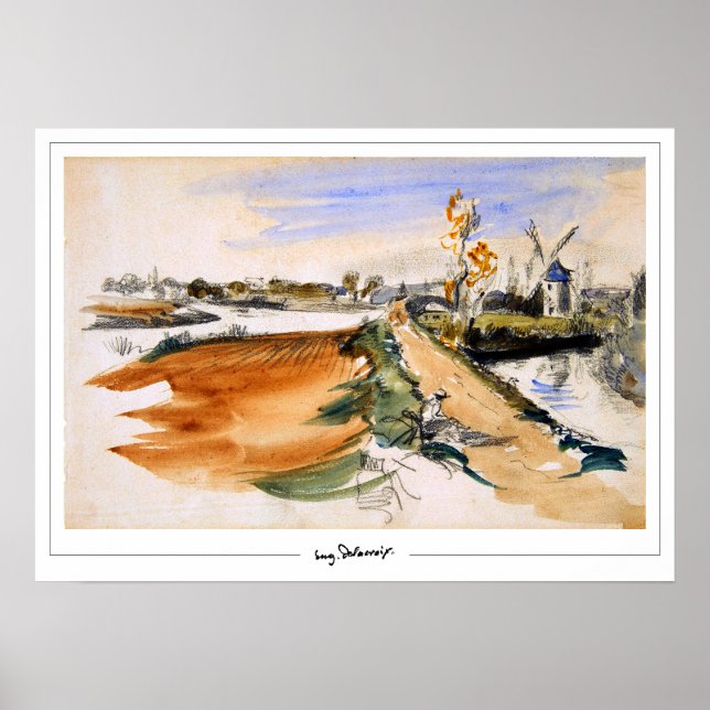 Eugène Delacroix Zedign Art Poster nº 297 (Frente)