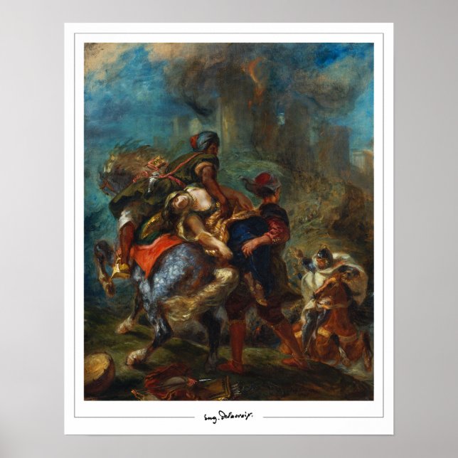 Eugène Delacroix Zedign Art Poster nº 3 (Frente)