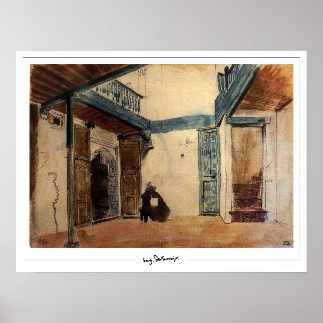 Eugène Delacroix Zedign Art Poster nº 339 (Frente)