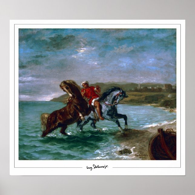 Eugène Delacroix Zedign Art Poster nº 522 (Frente)