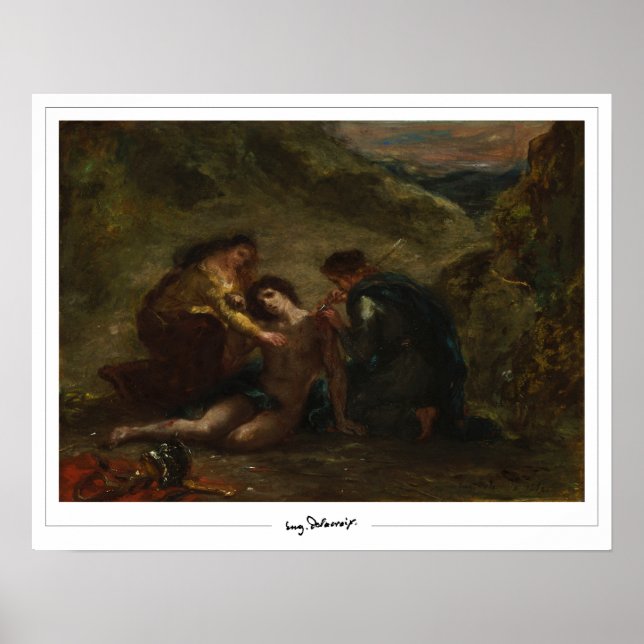 Eugène Delacroix Zedign Art Poster nº 589 (Frente)