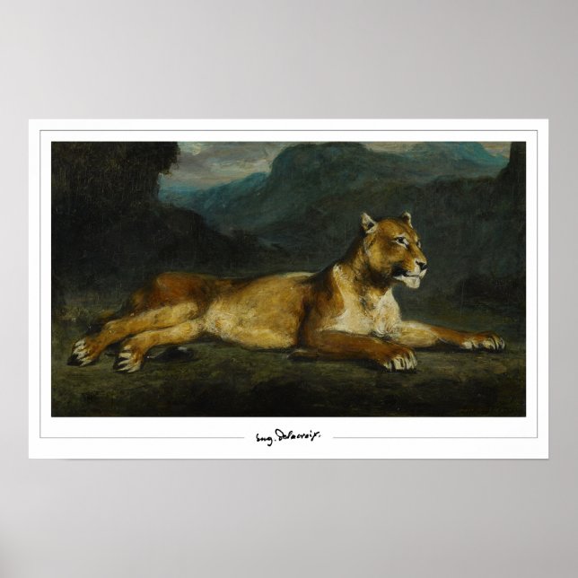 Eugène Delacroix Zedign Art Poster nº 603 (Frente)