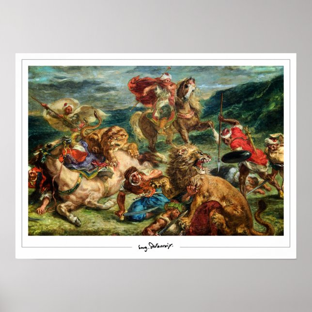 Eugène Delacroix Zedign Art Poster nº 622 (Frente)