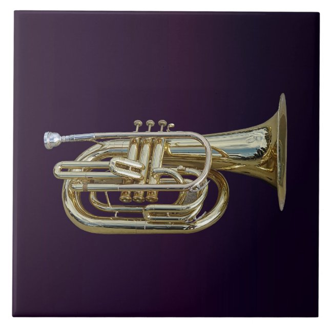 Euphonium de latão de ouro (Frente)