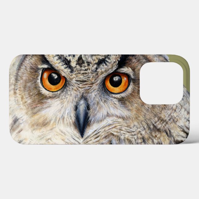 Eurasian Eagle Owl — Torre marrom (Verso (horizontal))