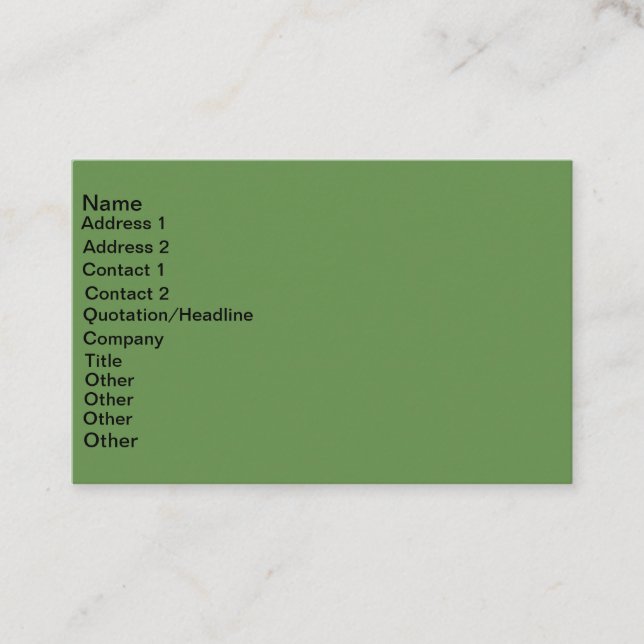 Euro- cartão de visita do tamanho (Frente)