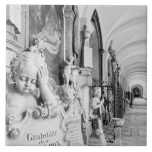 Europa, Áustria, Salzburgo. Querubim e monumento