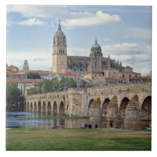 Europa, Espanha, Salamanca. A ponte romana sobre
