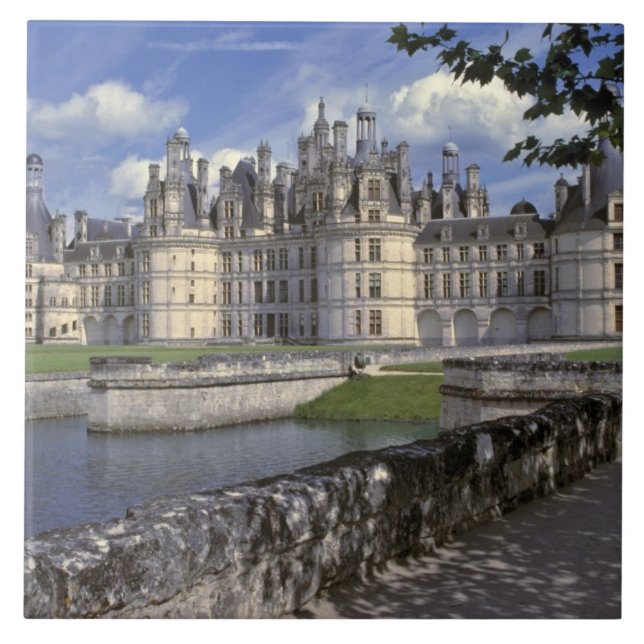Europa, França, Chambord. Imponente Castelo (Frente)